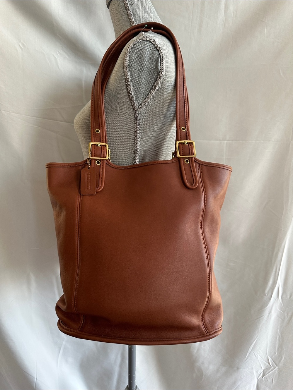 Vintage Coach 9090 LEGACY LARGE SHOPPER Shoulder Tote Bag in British Tan
